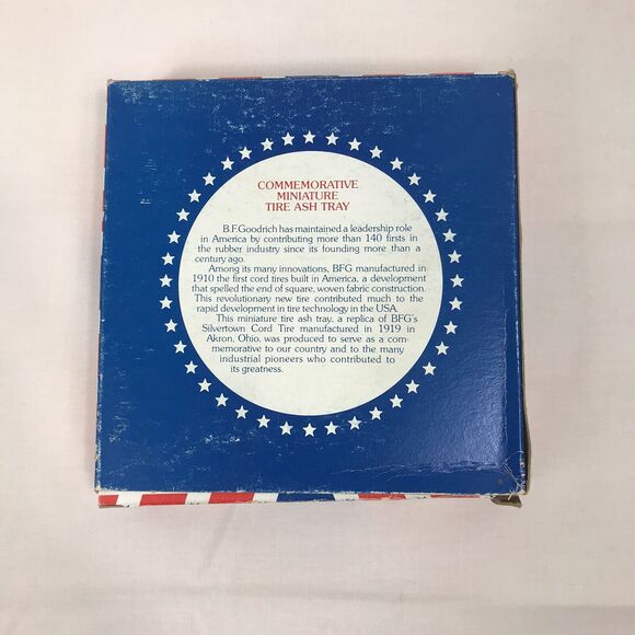 Vintage BF Goodrich Rubber Tire Ashtray Silvertown Advertising Collectible W/box - Picture 2 of 10